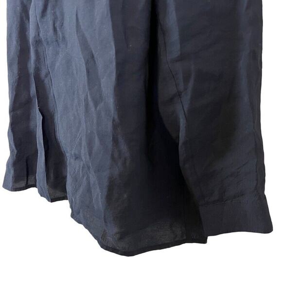 J Jill Womens Navy Blue V-Neck Collared Roll Tab Long Sleeve Tunic Top sz M - Picture 10 of 16